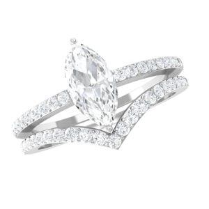 C Moissanite Ring