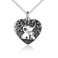 wholesale TOUPOP Urn Necklaces For Ashes Sterling Silver Cremation Jewelry For Ashes Urns For Human Ashes Pendant Necklace With Funnel Filler Kit -style_name:Elephants Necklaces
