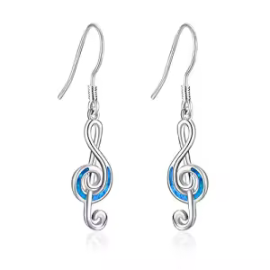 A-Blue opal treble music note