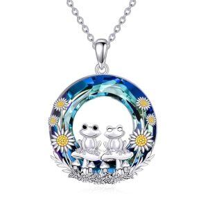 Two Frogs-Mushroom-Blue Crystal