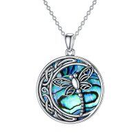 wholesale TOUPOP Dragonfly Gifts For Women S925 Sterling Silver Brighton Dragonfly Necklace With Crystal Birthday Mothers Day Jewlery Gifts For Dragonfly Lovers Women Mom -color_name:A-Dragonfly necklace-Abalone Shell