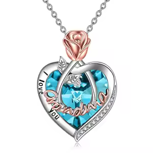 12 Dec-Grandma Necklace with Heart Crystal