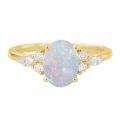 wholesale 925 Sterling Silver Opal Rings Wholesale With Zircon Accents-0-4