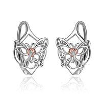 wholesale Wiinicaca Celtic Leverback Earring 925 Sterling Silver Filigree Dangle Drop Earrings Jewelry Birthday Christmas Gifts For Women -style_name:01-Leverback-Butterfly