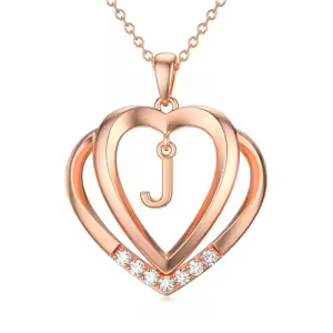 Rose Gold - J Initial