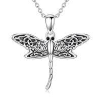 wholesale TOUPOP Sterling Silver Necklace Dragonfly Butterfly Pendant Jewelry For Women Dragonfly/butterfly Necklace Gifts For Women Mom Mother‘s Day -style_name:1-Dragonfly