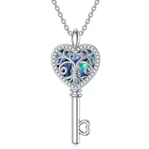 Abalone Shell Key Necklace