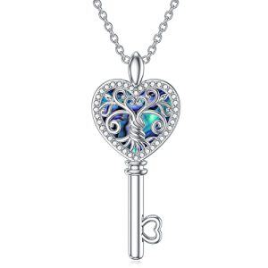 Abalone Shell Key Necklace