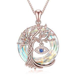 Evil Eye-Aurore Boreale Crystal-Rose Gold