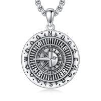wholesale TOUPOP Compass Necklace For Women Men 925 Sterling Silver Compass Pendant Necklace Birthday Anniversary Compass Jewelry For Her Girlfriend Mom Sister Valentines Day I'd Be Lost Without You -style_name:Compass Necklace-2
