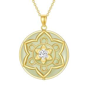 8-Yoga Lotus-Hetian Jade