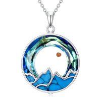 wholesale TOUPOP Mustard Seed Necklace Sterling Silver Turquoise Mountain Tree Of Life Mustard Seed Pendant Crystal Jewelry Birthday Christmas Mothers Day Gifts For Women Mom Daughter -style_name:Turquoise Mountain