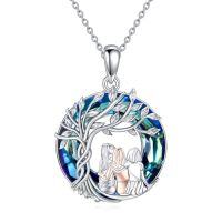 wholesale Sisters Necklace Sterling Silver Always My Sister Forever My Friend Jewelry Tree Of Life Palm Trees Necklace For Women Female Friendship Jewelry -style_name:Three Sisters-Always My Sister Forever My Friend