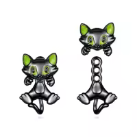 TOUPOP 925 Sterling Silver Stud Earrings Hippo Frog Cow Axolotl Elephant Jewelry Gifts-style_name:Stud