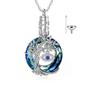 Urn-Evil Eye-Blue Crystal