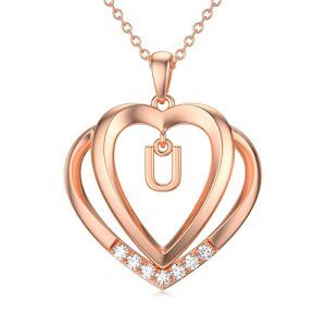 Rose Gold - U Initial