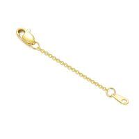 wholesale 10k Gold Extension Chain With Lobster Clasps For Jewelry Making-Style 15 2inch