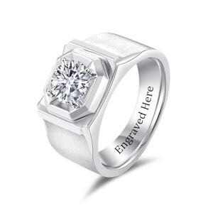 C Moissanite Ring