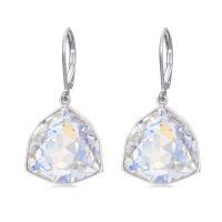 wholesale TOUPOP Leverback Earrings For Women Sterling Silver Simple Geometric Birthstone Dangle Drop Earrings Jewelry Christmas Valentine Mothers Day Birthday Gifts For Women Her Wife -color_name:04-Apr-Diamond