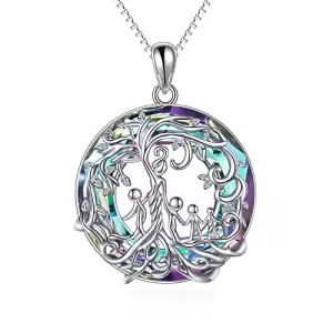 D-Mother and 4 Child-Purple Crystal