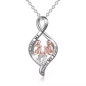 1-Sisters Infinity Necklace