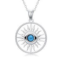 wholesale TOUPOP Evil Eye Necklace 925 Sterling Silver Protection Necklace For Women Her Wife Mom Sister Anniversary Birthday Graduation Gifts -style_name:Tangled Evil Eye