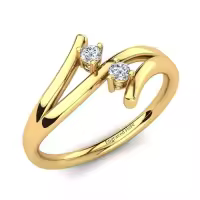 TOUPOP 10k/14k/18k Gold Moissanite Personalized Name Engraved Eternity Wedding Band Ring-style_name:A Moissanite Ring
