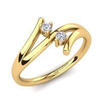 wholesale TOUPOP 10k/14k/18k Solid Gold Personalized Moissanite Engagement Ring For Women Engraved Name Moissanite Eternity Wedding Band Ring For Her Valentines Day Anniversary Christmas Gift For Wife -style_name:A Moissanite Ring