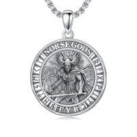 wholesale Viking Necklace 925 Sterling Silver Norse Jewelry For Fathers Day Anniversary Birthday Gifts Christmas Gifts For Men -style_name:D02-Viking Tyr