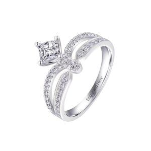 C-Crown Moissanite Rings