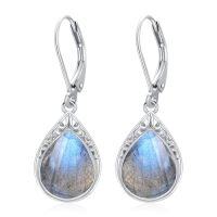 wholesale Teardrop Earrings For Women Celtic Filigree Drop Earrings Sterling Silver Leverback Jewelry Christmas Gifts For Women Mom -color_name:Labradorite