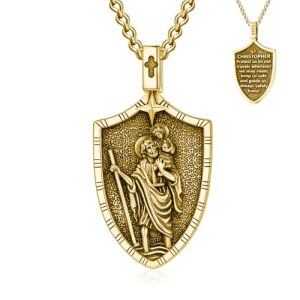 B01-St Christopher(Shield)-Gold