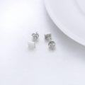 wholesale 14K Gold Geometric Stud Earrings 5mm Square for Women-0-3