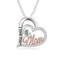 wholesale TOUPOP Mom Gifts Mother Daughter Necklace Sterling Silver Mom Necklaces For Women Gifts From Daughter Jewelry For Mom Birthday Mothers Day -style_name:Mom Necklaces-05