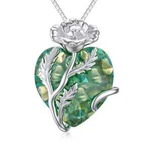 8-August-Poppy-Heart Crystal