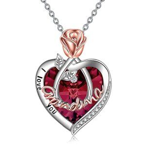 07 Jul-Grandma Necklace with Heart Crystal