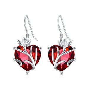 01-January-Snowdrop-Heart Crystal