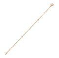 TOUPOP 14K Rose Gold Necklace Extender, 3 Inch Adjustable Solid Gold Chain-0-0