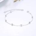 wholesale 14K Gold Chain with Beads Ankle Anklets for Women - Adjustable Length 9-12 Inches s-0-3