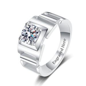 F Moissanite Ring