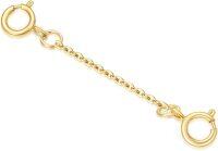 wholesale 14K Solid Gold Jewelry Extender Chain - Hypoallergenic, Lead-Free, Highly Polished for Sensitive Skin, Durable Adjustable Necklace/Bracelet Extender-Style 2-14k(yellow)