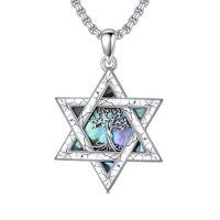 wholesale TOUPOP 925 Sterling Silver Tree Of Life Pendant Necklace Protection Necklace Amulet Necklace Ancient Egyptian Greek Mythology Jewelry Gifts For Men Women -style_name:1-Tree of Life