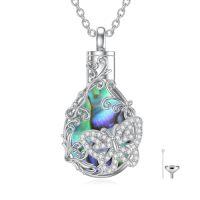 wholesale Urn Necklace For Men 925 Sterling Silver Bar Cylinder Dragon/eagle/wolf Cremation Necklace Keepsake Pendant Memorial Jewelry Christmas Gifts For Men -style_name:Butterfly