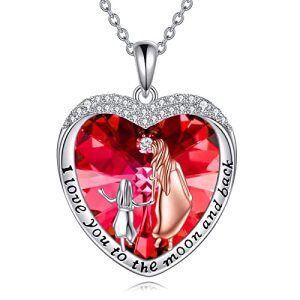 Mom & Daughter with Ruby Crystal