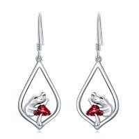 wholesale TOUPOP Sterling Silver Dangle Drop Earrings For Women Mom Flower Leverback Earrings Jewelry Christmas Anniversary Birthday Gifts -style_name:10-Dangle-Frog