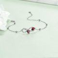 wholesale 925 Sterling Silver Infinity Ladybug Charm Bracelet for Women Girls Gifts-0-2