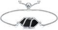 wholesale  Sterling Silver Hexagon Gemstone Bracelet for Women Fine Jewelry Gift -0-12