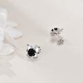 wholesale 925 Sterling Silver Butterfly Black Druzy Stud Earrings - Cute Fashion Jewelry for Women Gift Ideas-0-4