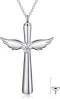 wholesale Sterling Silver Birthstone Infinity Dog Angle Cross Turtle Tree of Life Urn Necklace for Women s Ashes Wings Cremation Jewelry Heart Pendant-0-0