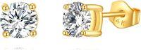 wholesale 14K Gold Moissanite Stud Earrings 0 6 2ct Jewelry Gifts for Women Men-1.0 Carats- 5mm